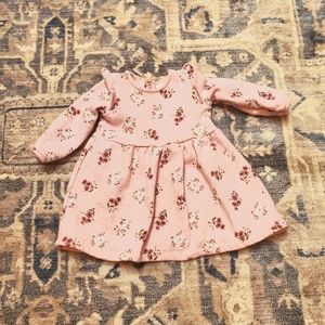 Girls pink floral dress